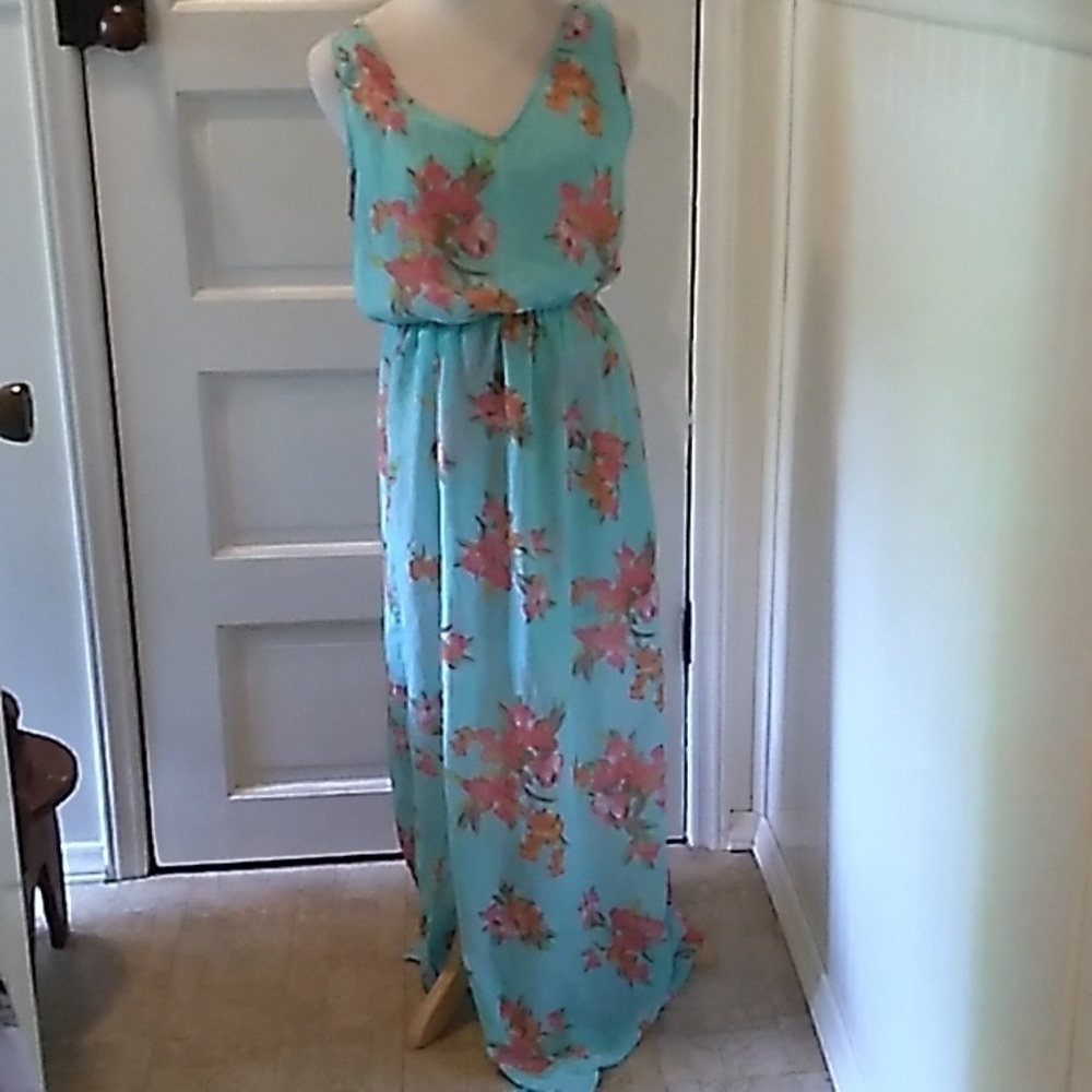 Pink Owl medium floral summer dress